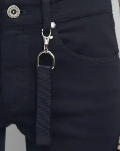 Marc O'Polo Pantalons|Pantalon Slim en Coton bio mélangé Mavas bleu marine