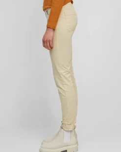 Marc O'Polo Pantalons|Pantalon Slim en Velours de coton bio Mavas écru
