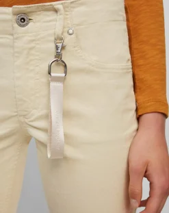 Marc O'Polo Pantalons|Pantalon Slim en Velours de coton bio Mavas écru