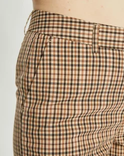 Scotch & Soda Pantalons|Pantalon Slim Fit à carreaux beige/marron