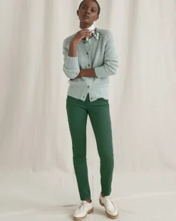 Cyrillus Pantalons|Pantalon slim 7/8ème Sacha vert