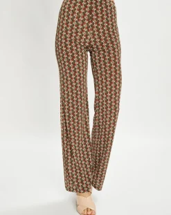 Lauren Vidal Pantalons|Pantalon Store imprimé forêt