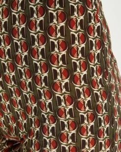 Lauren Vidal Pantalons|Pantalon Store imprimé forêt