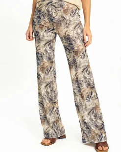 Lauren Vidal Pantalons|Pantalon Store indigo/beige