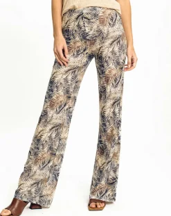 Lauren Vidal Pantalons|Pantalon Store indigo/beige