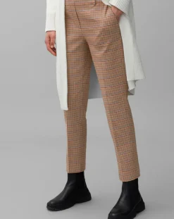 Marc O'Polo Pantalons|Pantalon Torup tartan marron