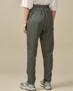 Bellerose Pantalons|Pantalon Vael à pois noir
