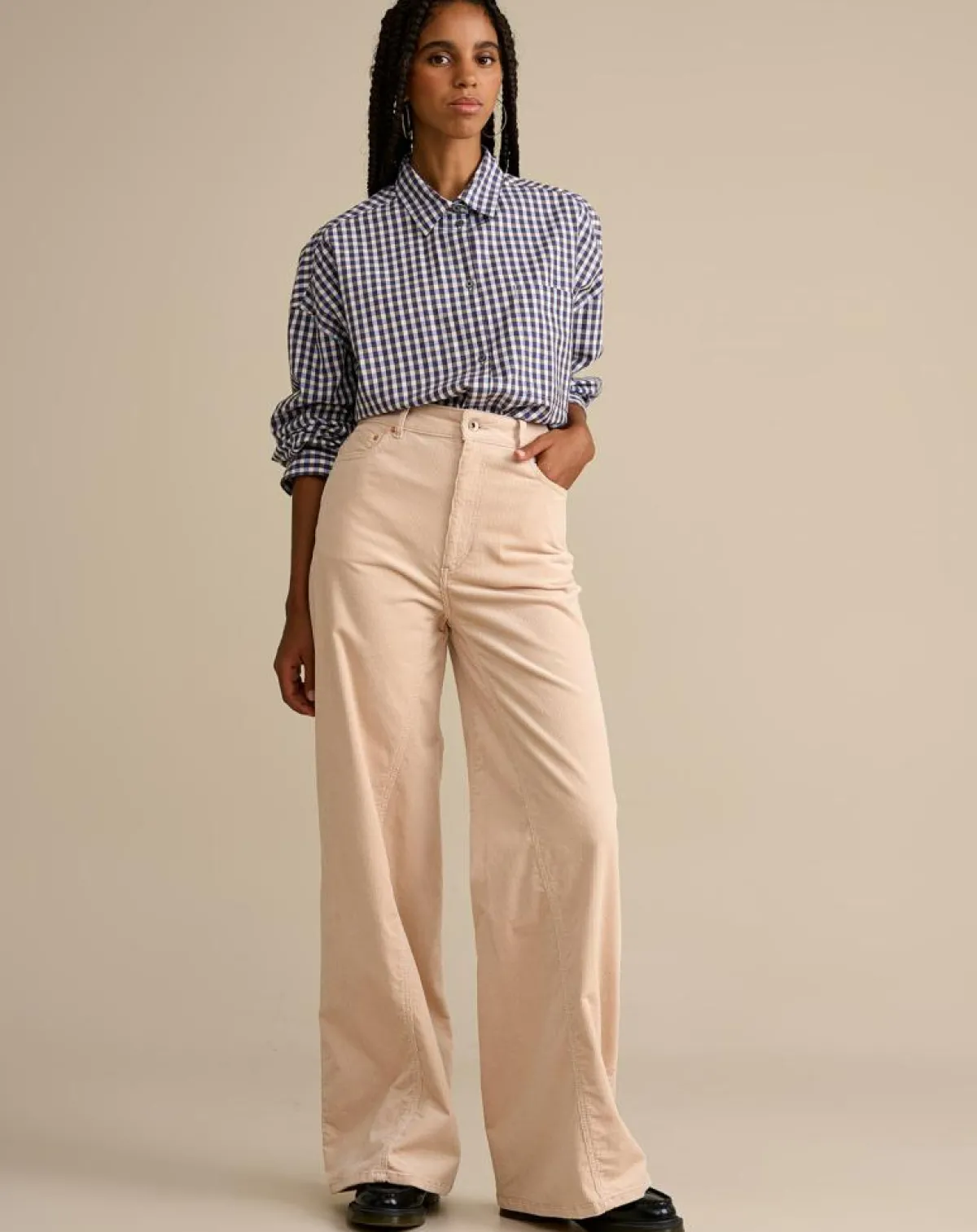 Bellerose Pantalons|Pantalon évasé en Velours côtelé Priscila ballerine