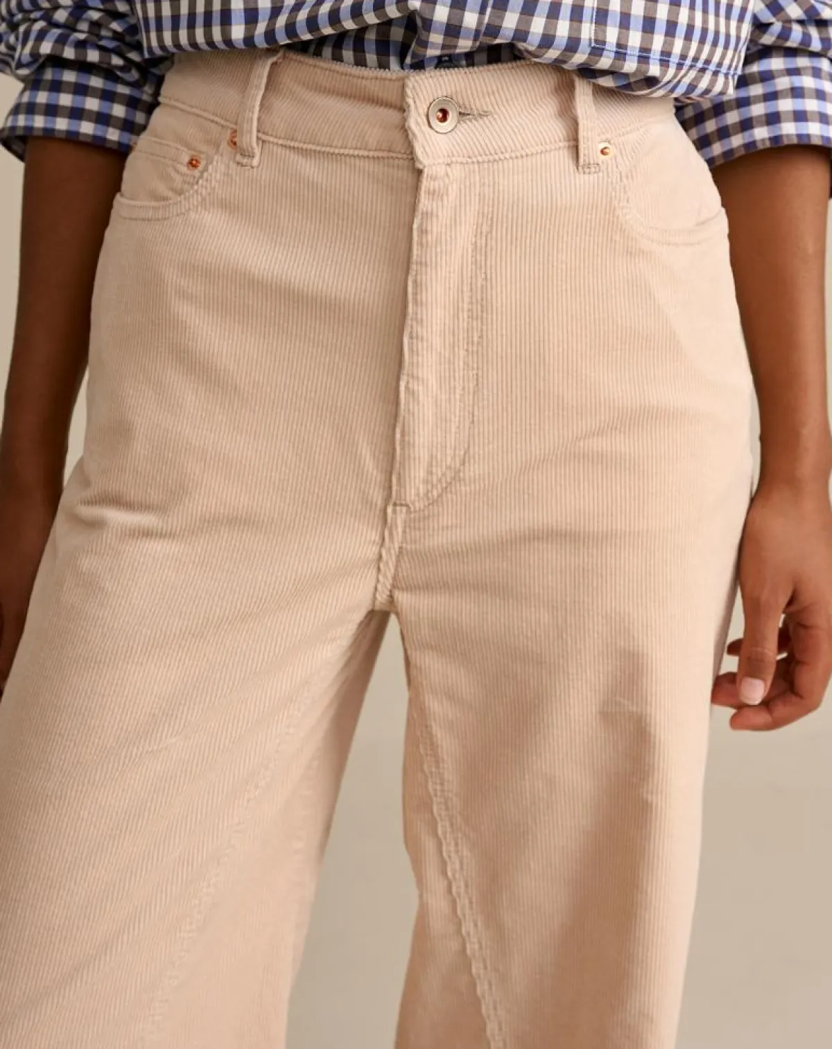 Bellerose Pantalons|Pantalon évasé en Velours côtelé Priscila ballerine