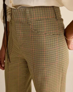 Bellerose Pantalons|Pantalon Vertige pied-de-poule beige