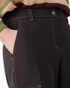 Indies Pantalons|Pantalon Victoire choco/beige