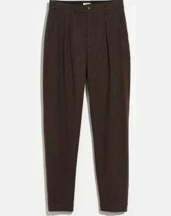Bellerose Pantalons|Pantalon Villa imprimé vichy marron