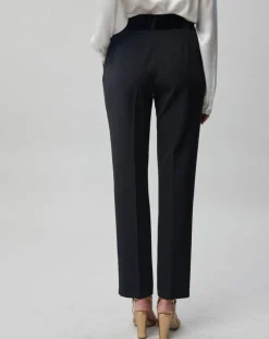 Lauren Vidal Pantalons|Pantalon Vogue taille velours noir
