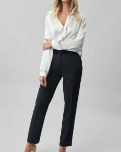 Lauren Vidal Pantalons|Pantalon Vogue taille velours noir