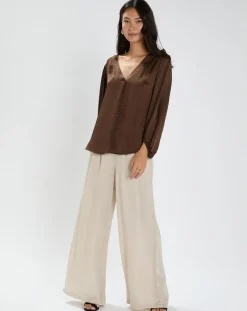 Lauren Vidal Pantalons|Pantalon Willy crème