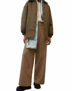 Marc O'Polo Manteaux|Parka boutons nylon marron