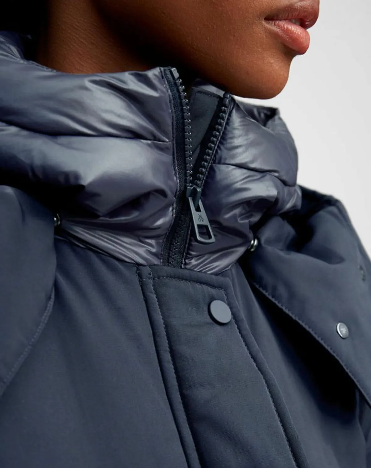 Marc O'Polo Manteaux|Parka courte et cintrée Thermore bleu marine