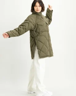 Levi's® Manteaux|Parka Diamond matelassée verte