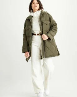 Levi's® Manteaux|Parka Diamond matelassée verte