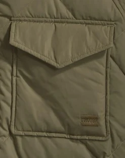 Levi's® Manteaux|Parka Diamond matelassée verte
