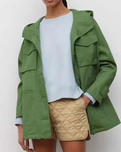 Marc O'Polo Manteaux|Parka Gr Poches Coton Bio Zip kaki