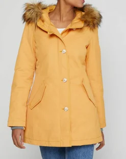 Marc O'Polo Manteaux|Parka Thermor à capuche fausse fourrure jaune