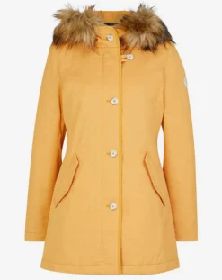 Marc O'Polo Manteaux|Parka Thermor à capuche fausse fourrure jaune