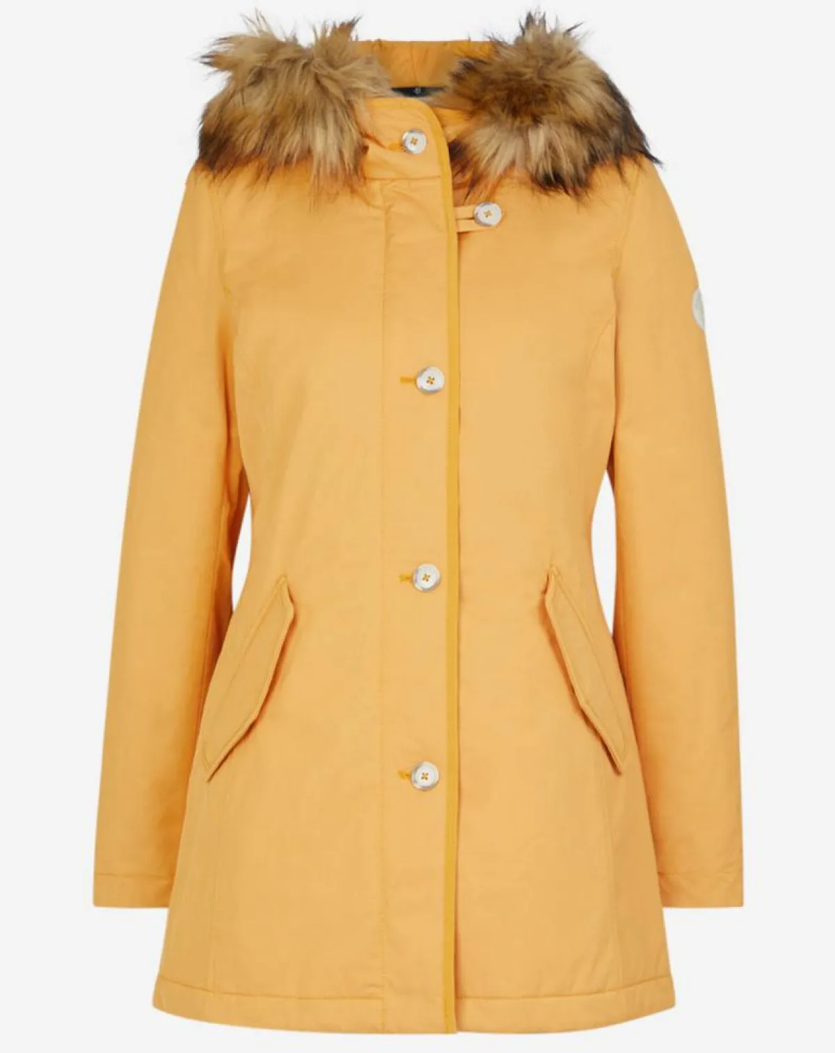 Marc O'Polo Manteaux|Parka Thermor à capuche fausse fourrure jaune