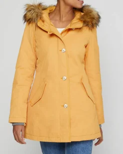 Marc O'Polo Manteaux|Parka Thermor à capuche fausse fourrure jaune