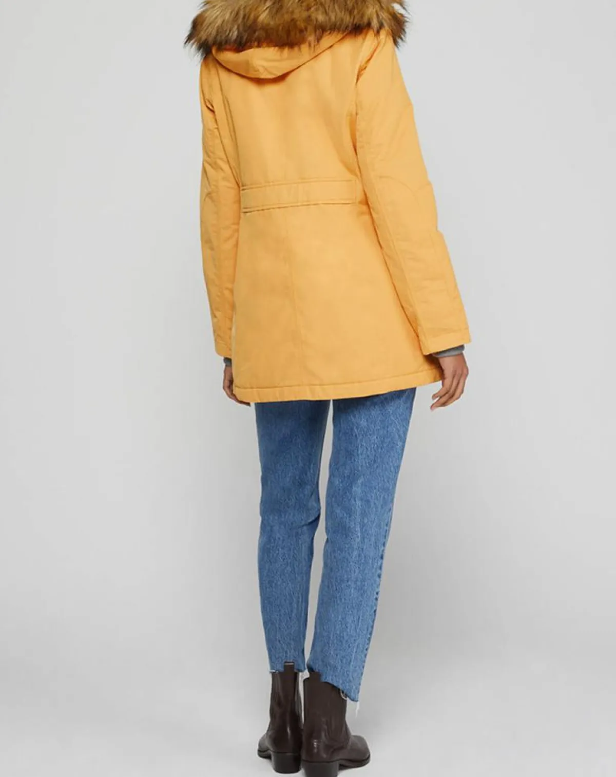 Marc O'Polo Manteaux|Parka Thermor à capuche fausse fourrure jaune