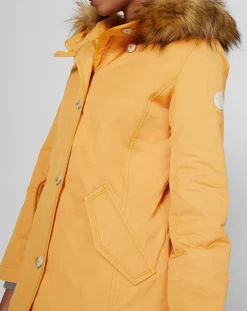 Marc O'Polo Manteaux|Parka Thermor à capuche fausse fourrure jaune