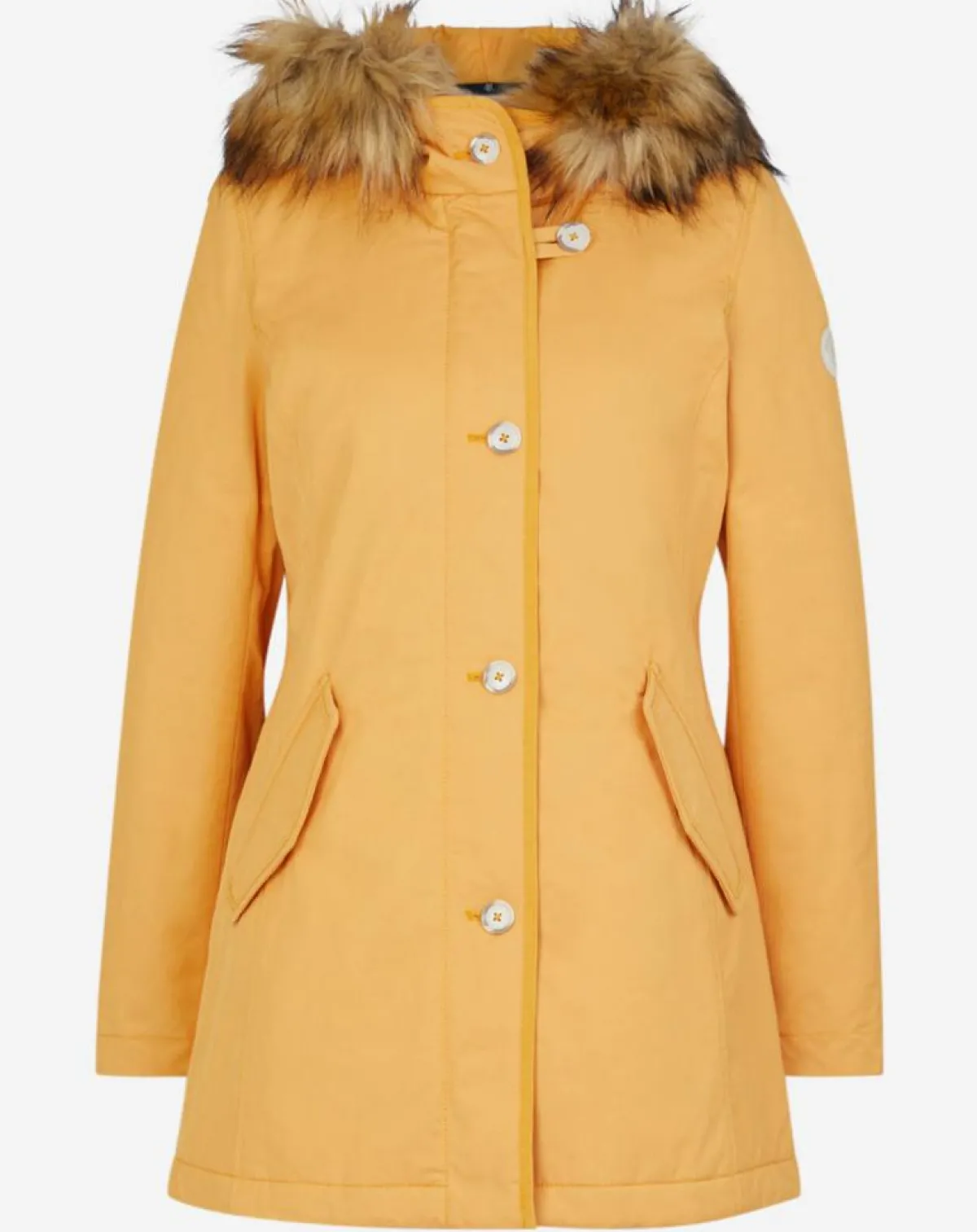 Marc O'Polo Manteaux|Parka Thermor à capuche fausse fourrure jaune