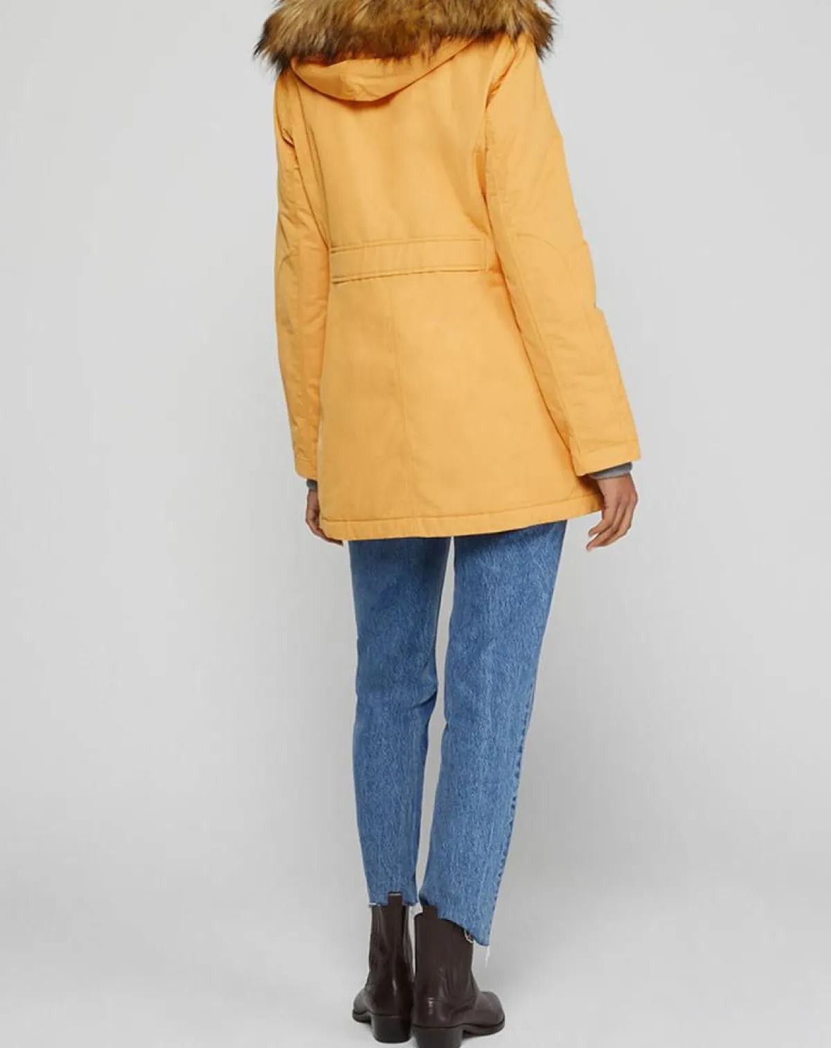 Marc O'Polo Manteaux|Parka Thermor à capuche fausse fourrure jaune