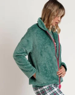 Admas Lingerie, Nuit|Peignoir Be Kind to the Planet C vert feuille