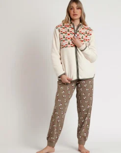 Admas Lingerie, Nuit|Peignoir Beagle Scouts C écru