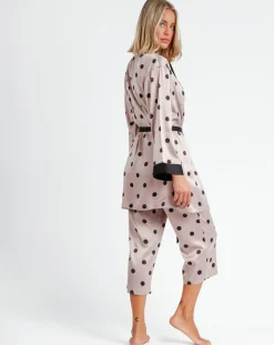 Admas Lingerie, Nuit|Peignoir Elegant Dots rose