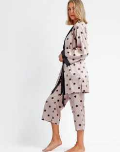 Admas Lingerie, Nuit|Peignoir Elegant Dots rose