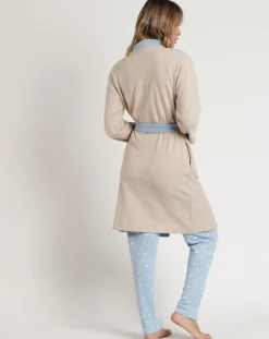 Admas Lingerie, Nuit|Peignoir femme Sleep All Day beige