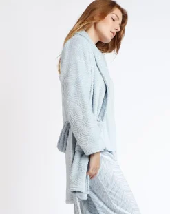 Admas Classic Lingerie, Nuit|Peignoir Forever bleu ciel