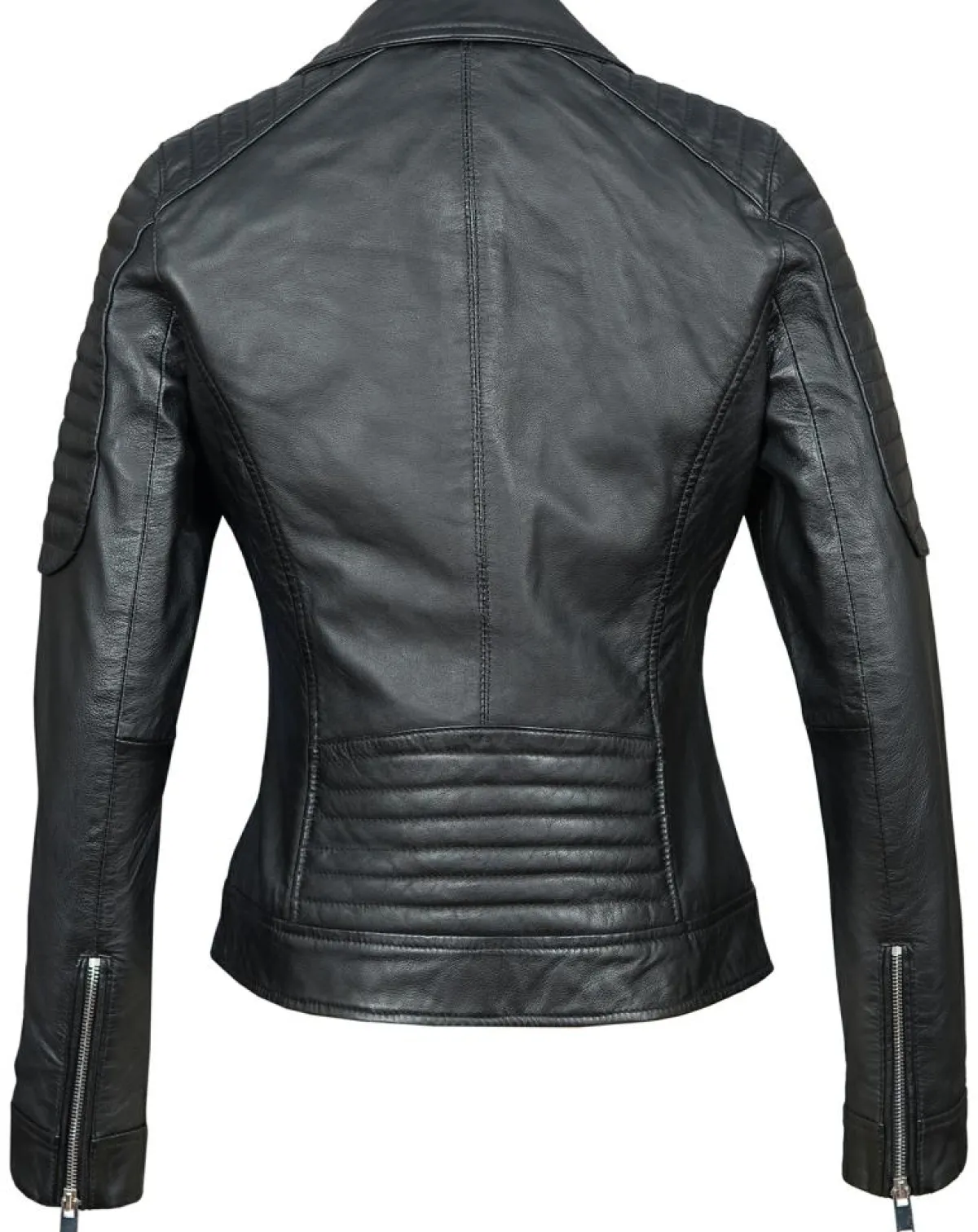 Chyston Vestes, Blousons|Perfecto en Cuir Brithney noir