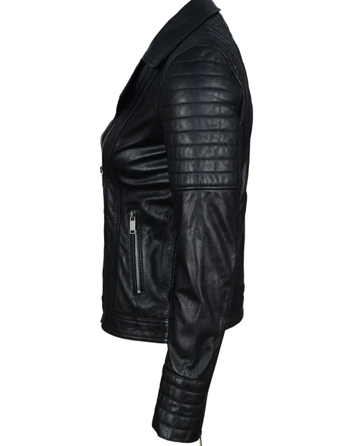 Chyston Vestes, Blousons|Perfecto en Cuir Jessy noir