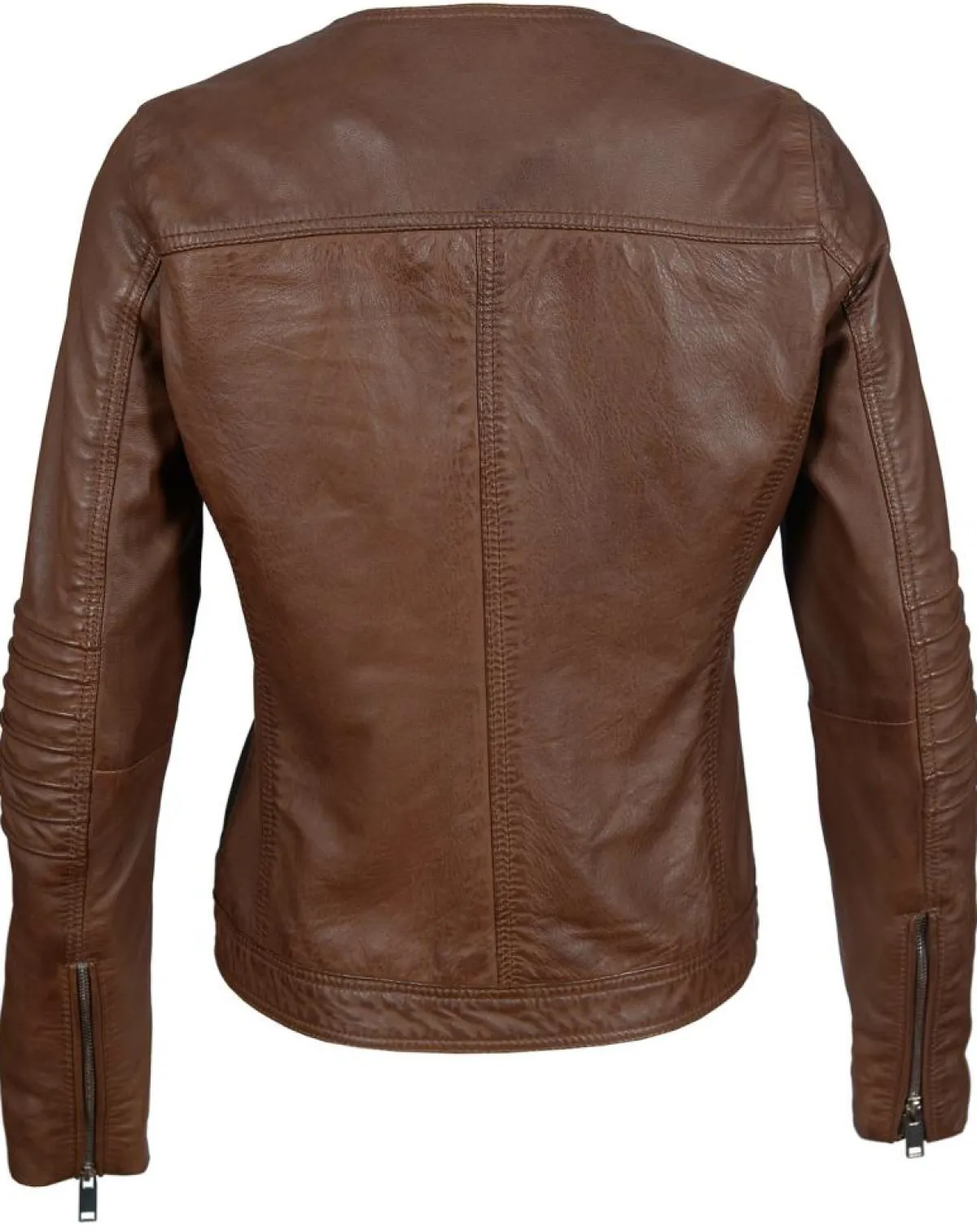 Chyston Vestes, Blousons|Perfecto en Cuir Jorgia cognac