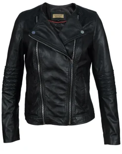 Chyston Vestes, Blousons|Perfecto en Cuir Jorgia noir