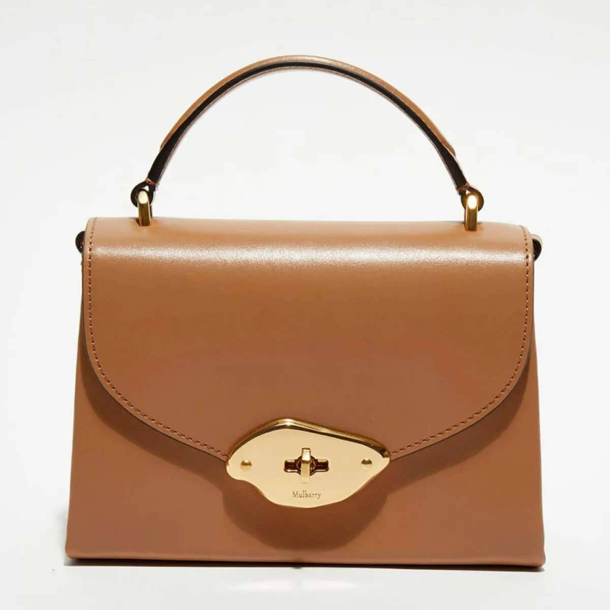 Mulberry Sacs|Petit sac à main en Cuir Lana sable - 18,5x13x8 cm