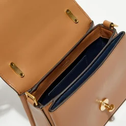 Mulberry Sacs|Petit sac à main en Cuir Lana sable - 18,5x13x8 cm