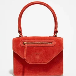 Apologie Studio Sacs|Petit Sac à main en Velours de Cuir Juline pomocoro - 15x20x8 cm