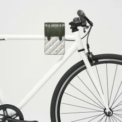 Maison Faret Sacs|Petit Sac en Toile enduite & Cuir Arguin noir/multicolore - 18x11.5x3 cm