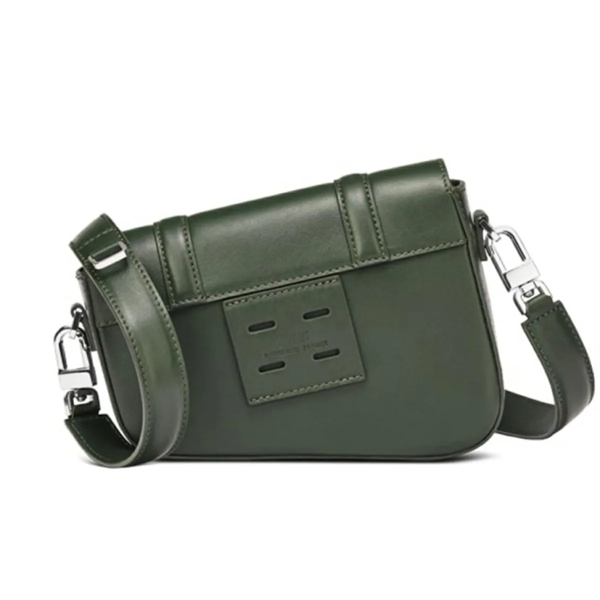 Maison Faret Sacs|Petit Sac en Toile enduite & Cuir Bordeaux noir/multicolore - 14x19x4.5 cm