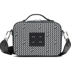 Maison Faret Sacs|Petit Sac en Toile enduite Pyla noir/blanc - 13x19x6.5 cm