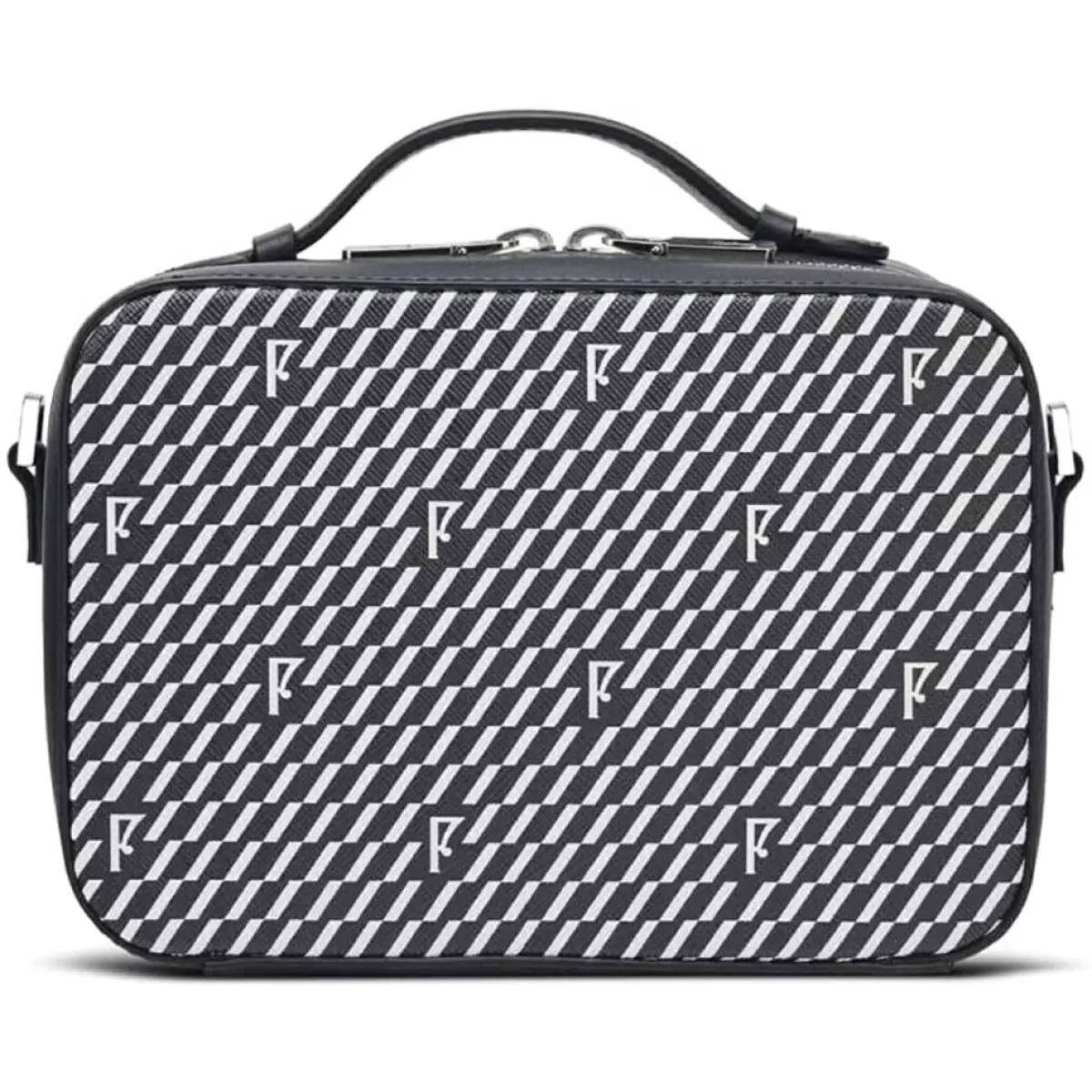 Maison Faret Sacs|Petit Sac en Toile enduite Pyla noir/blanc - 13x19x6.5 cm